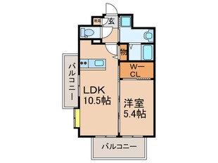 フェリス久留米シティの物件間取画像